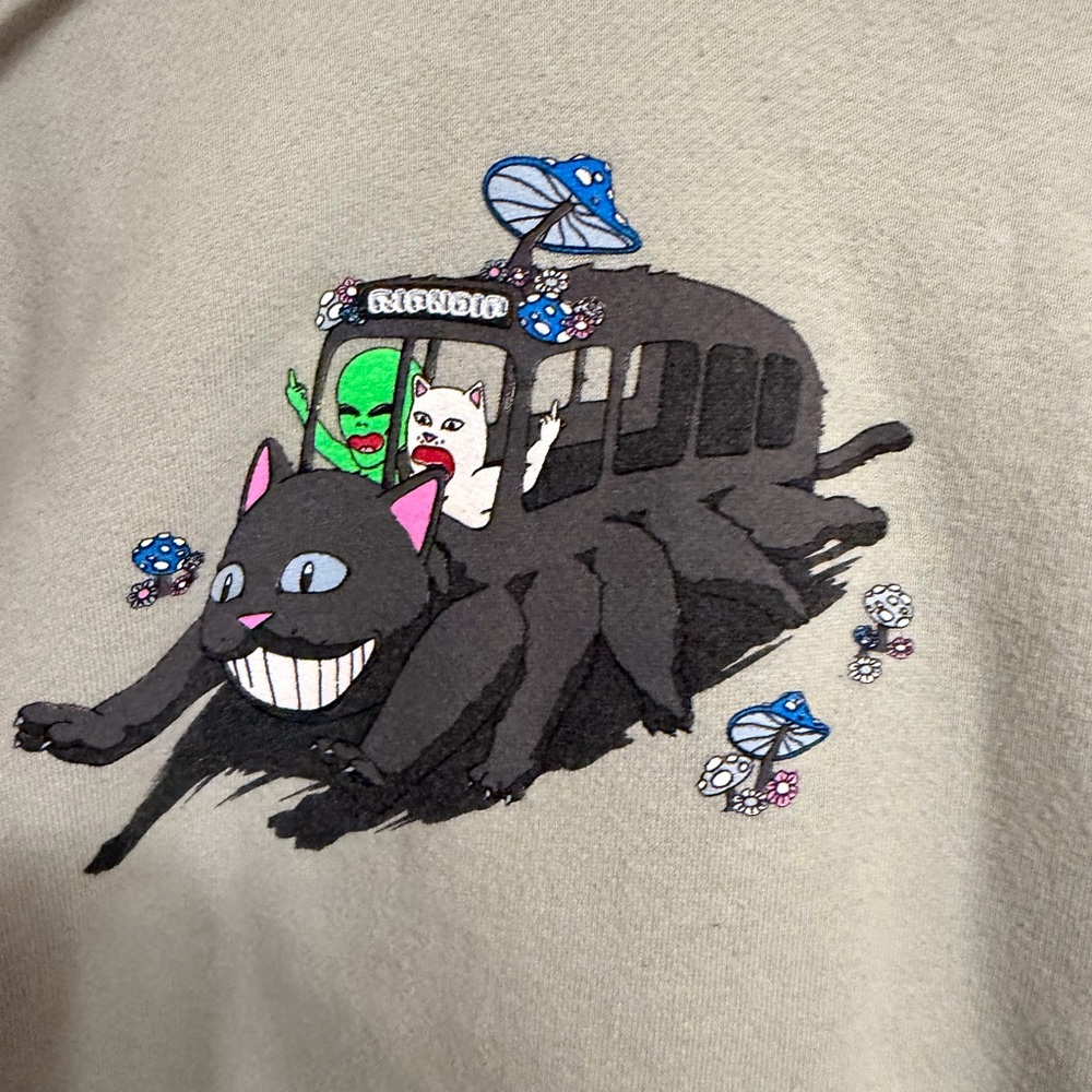 Ripndip  Crewneck with Pink Trim